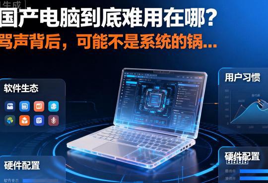 国产电脑全网吐槽难用！实测才懂，大多问题真不是系统的锅